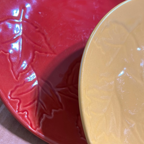 2 Super cute leaf 🍁 pattern plates - Picture 4 of 6